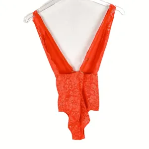 NWT We are HAH Comin' In HAHt Lace Bodysuit Burnt Orange Size XS NEW thumbnail 10
