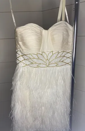 White cocktail dress thumbnail 1