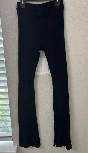 PINK - Victoria's Secret NWOT- Black Flared Bottoms thumbnail 1