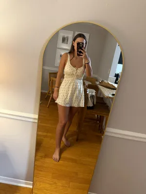 ZARA Satin Floral Mini Dress thumbnail 2