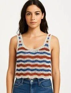 Rebellion Knit Cropped Tank thumbnail 1