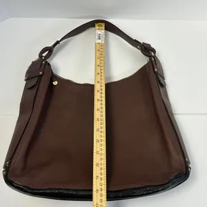 Kate Spade New‎ York Leather Hobo Shoulder Bag Purse Brown Gold Tone Hardware thumbnail 15
