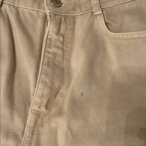 Zara Cream Jeans with Frayed Hem thumbnail 9