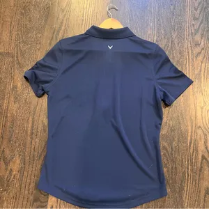 Callaway Women’s Opti-dry Navy Blue Polo Golf Short Sleeve Performance thumbnail 8