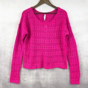 Aeropostale Sweater Womens Large Open Knit Y2k Dopamine Mall‎ Goth Indie Fairy thumbnail 1