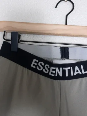NWT Fear of God ESSENTIALS Biker Shorts XS Charcoal Athletic High Waisted thumbnail 7