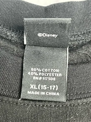 Disney Size XL Sweatshirt Nightmare Before Christmas Black Jack Skellington thumbnail 5