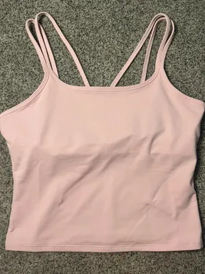 Baby pink Under Armor athletic tank top thumbnail 1