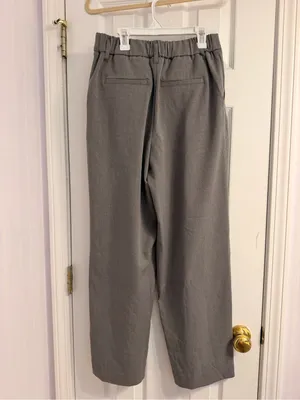 NWOT A New Day Gray Wide Leg Trousers Size: 4 Short thumbnail 3