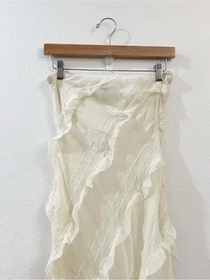 Princess Polly Boyle Maxi Dress Yellow Size 2 Strapless thumbnail 8