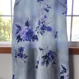 Enfocus Studio VTG sundress, tank top, blue flower, lightweight y2k vintage thumbnail 5