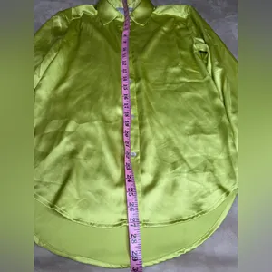 Rachel Zoe Green Casual Button Down Shirt thumbnail 8