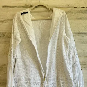 Lauren Ralph Lauren White Cotton Voile Floral Eyelet Long Sleeve Dress‎ Boho thumbnail 6