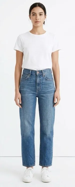 Madewell Westside Relaxed Straight Leg Jeans - Size 25 thumbnail 1