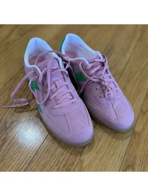 Size US 9 Women’s No Boundaries Women's Lace Up Sport Sneakers Pink Green thumbnail 7