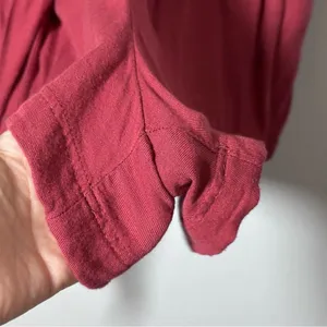 Hollister Women Red Elastic‎ Ultra High-rise Shorts Size Small. thumbnail 3