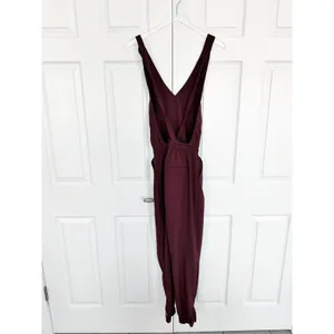 Albion Classic Overall Jumpsuit Burgundy Wine Adjustable Strap Jogger Tall thumbnail 6