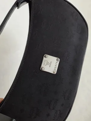 MCM Vintage Black Visetos Hobo Shoulder thumbnail 11