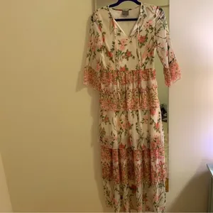 Vero‎ Moda Floral Ruffle Tiered Maxi Dress C27 thumbnail 5