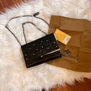 Patricia Nash Leather Clutch Crossbody Chain Bag Studded Italian Leather thumbnail 11