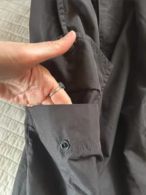 Uniqlo black cotton Wide Parachute Cargo loose baggy skater Pants Size S 27-30 thumbnail 9