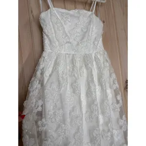 NWT Lulus Delightful Charisma White Embroidered Sequin Mesh Midi Dress Glam Sz S thumbnail 5