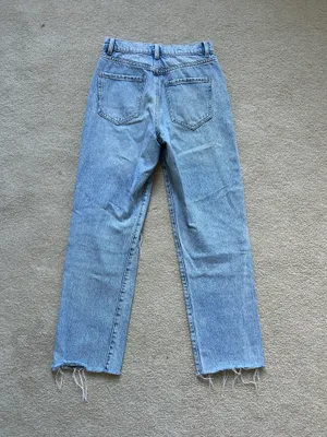 Garage Straight Leg Jeans Denim Distressed thumbnail 3