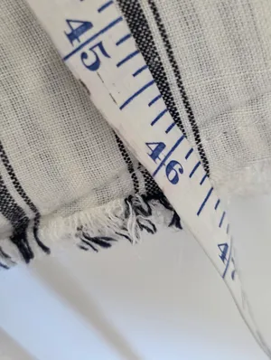 Anthropologie Linen Blend Striped Midi Dress Size 2 Cottagecore Prairie Blk Whit thumbnail 10
