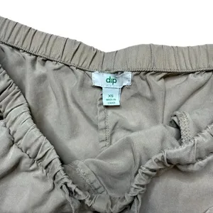 Dip Light Tan Wide Cargo Pants Pull on Style Tencel Small thumbnail 6