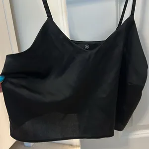 Missguided black satin silky 2 piece pajama set thumbnail 5