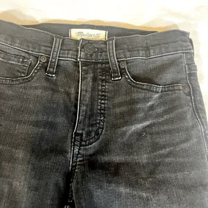Madewell 9” High Rise‎ Skinny Distressed Knees Womens Size 25 Faded Black Jeans thumbnail 6