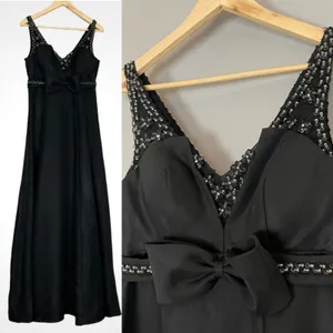 Vintage Dress Witchy Gothic Sleeveless Handmade Sparkle Retro Maxi Unique Retro‎ thumbnail 2