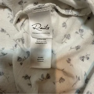 Rails 100% Cotton Long Sleeve with Floral PatternSize XXL thumbnail 7