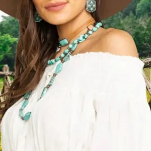 Free People Off Shoulder Crop Top White thumbnail 2