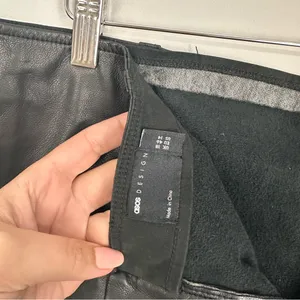 ASOS Vegan Leather Mini Skirt Chain Belt Size 14 thumbnail 4