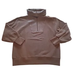 Athleta Quarter‎ Zip Sweatshirt Medium Ribbed Funnel Neck Athleisure Gorpcore thumbnail 1
