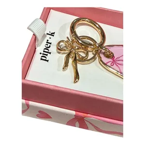piper·k Pink Bow Motel Key Keychain & Bag Charm | NIB thumbnail 3