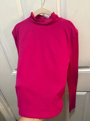 Babaton Aritzia Contour Mockneck Long Sleeve Cropped Top in Pink thumbnail 5