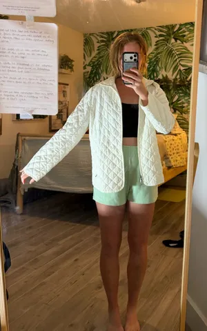 Croft & Barrow cream tuft jacket M thumbnail 1