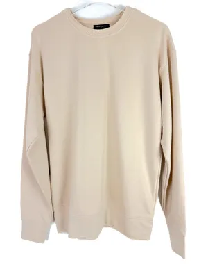 NWOT Naked Wardrobe Distressed Oversized Sweatshirt Cream Size Small S NEW thumbnail 1