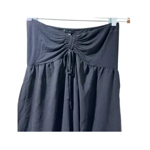 Raviya Black Ombre Maxi Swim Coverup Dress Strapless L 12 14 thumbnail 4