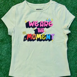 PRIDE We Are The Moment T Shirt Light Yellow Tee thumbnail 1