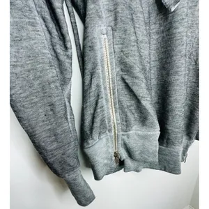 Wildfox Urban Outfitters Minka gray burnout full zip new oversized Sweatshirt thumbnail 10