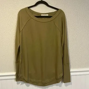 Free People We the Free Snowy Thermal top in Sunstone size XS thumbnail 4