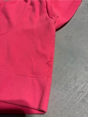 Aerie coral Scoop Neck Crop Top small thumbnail 4