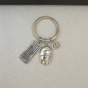 Mouse Keyboard Keychain Charm for Men Women Car Keychain Key Ring Bag Charm thumbnail 2