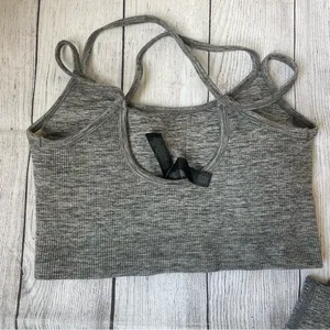Savage X Fenty SEAMLESS RIB SPORT LOW-IMPACT BRA and legging set thumbnail 8