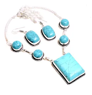Santa Rosa Turquoise Necklace/Earrings thumbnail 2