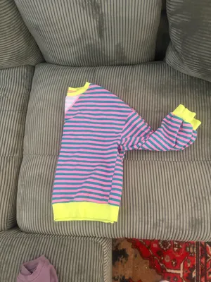 Pink and green striped crewneck Multiple Size M thumbnail 3