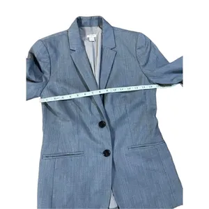 J. Crew Factory Women’s Lightweight Wool Blend Gray Suit Blazer F3731 size 2‎ thumbnail 11